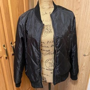 Say What Size XL black flight jacket